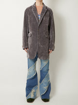 TAAKK DENIM FLARE 5 POCKET PANTS BLEACH - TAAKK