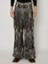 ABSTRACT JACQUARD CARGO PANTS