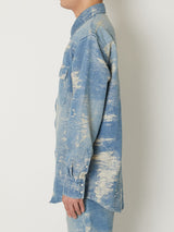 TAAKK DENIM WESTERN SHIRTS BLEACH