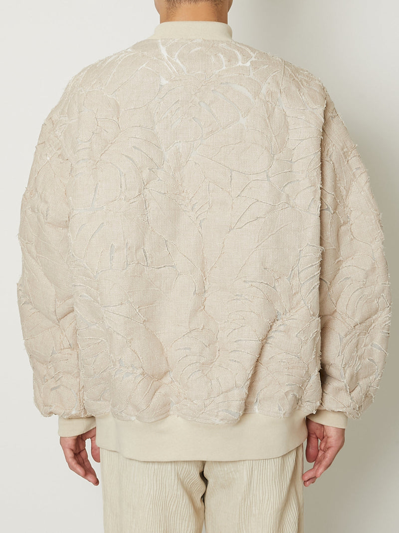 3D BOTANICAL PATTERN OVERSIZED BLOUSON