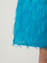 FRINGE CUT ABOVE-THE KNEE SHORTS