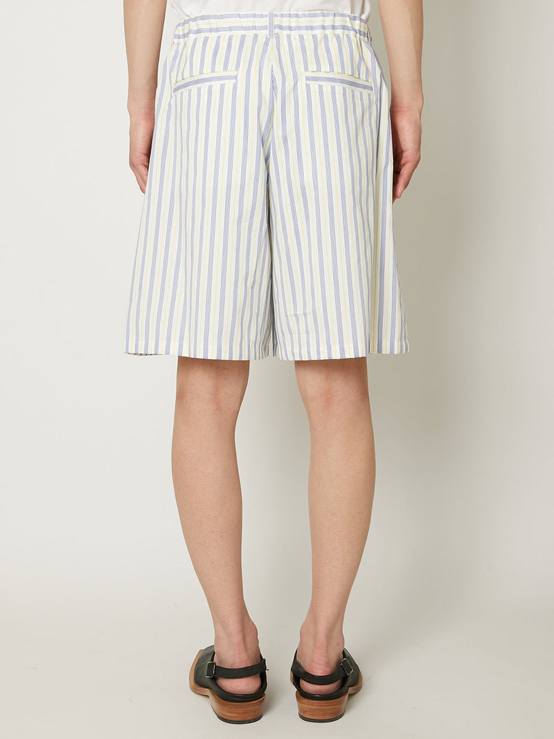 STRIPE ABOVE-THE KNEE SHORTS