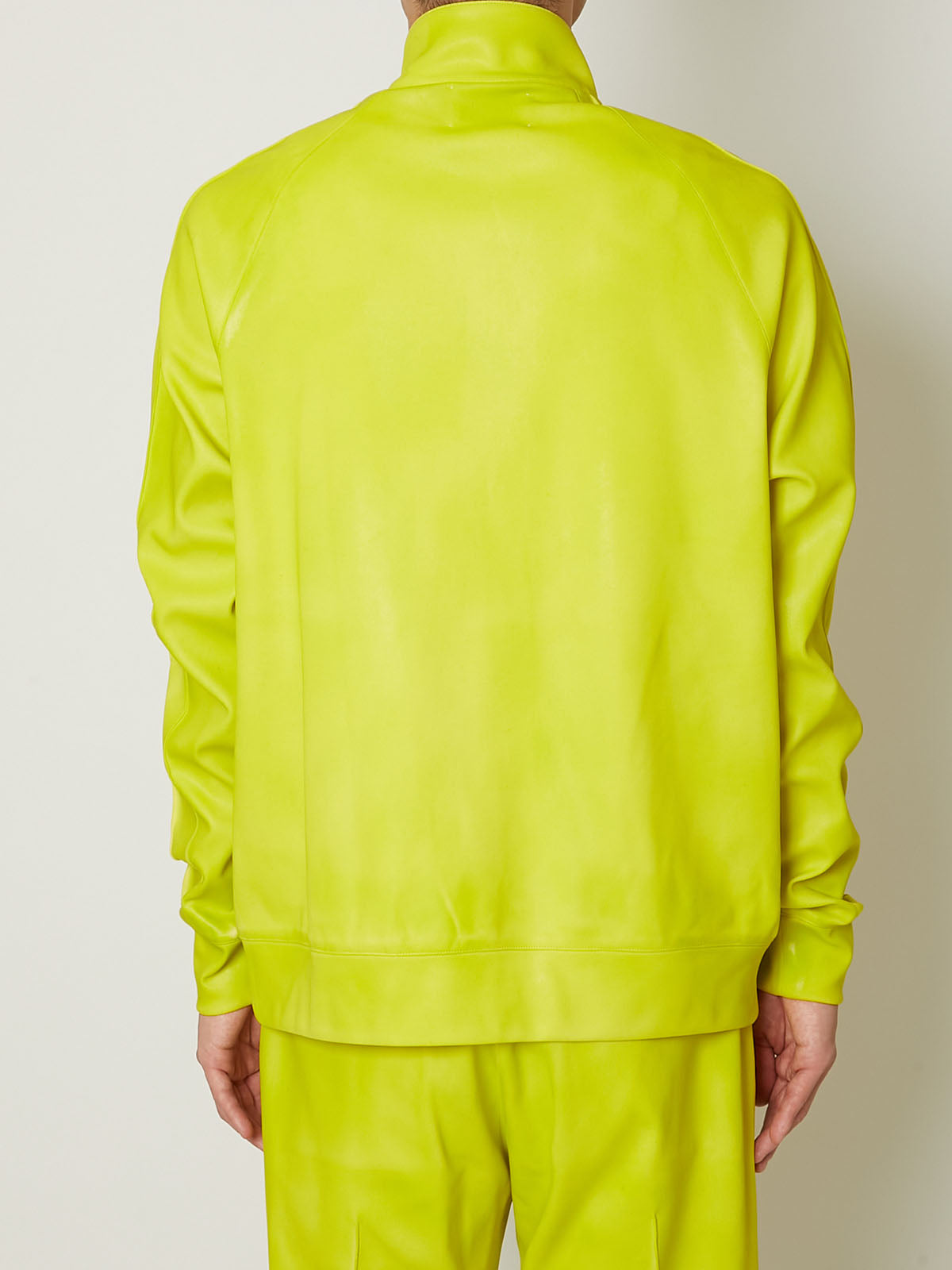 LEATHER COATING JERSEY TRACK BLOUSON – TAAKK