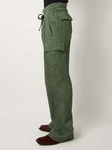 CREPE CARGO PANTS 