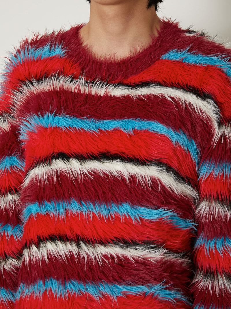 FUR KNIT PULLOVER