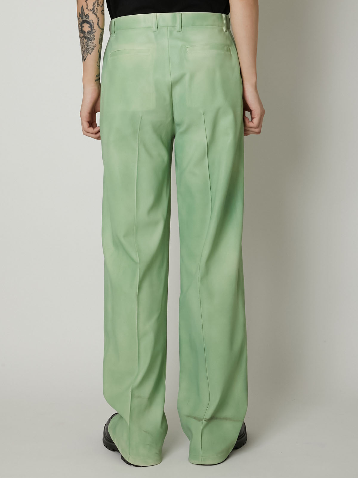 TAAKK 22SS レザーコーティングパンツ グリーン 22ss TAAKK ターク