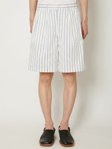 STRIPE ABOVE-THE KNEE SHORTS