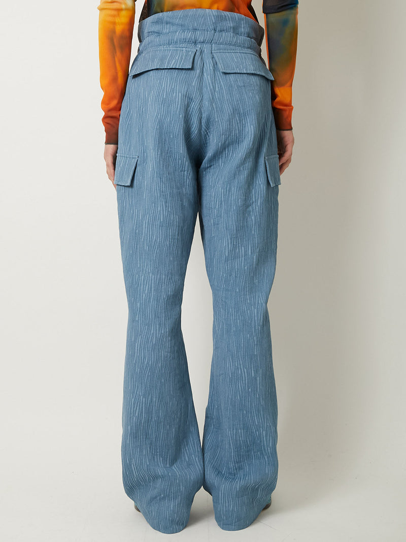 CREPE CARGO PANTS 