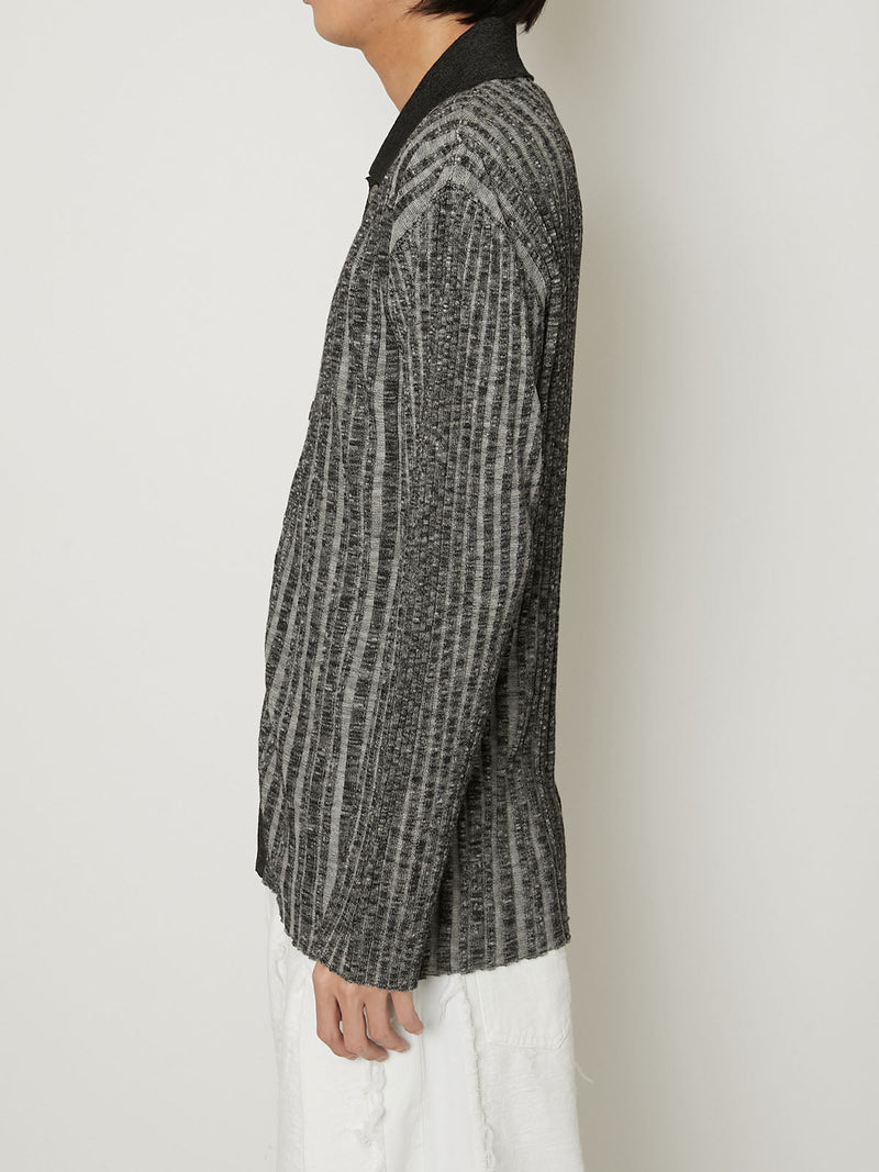 RIB KNIT CARDIGAN