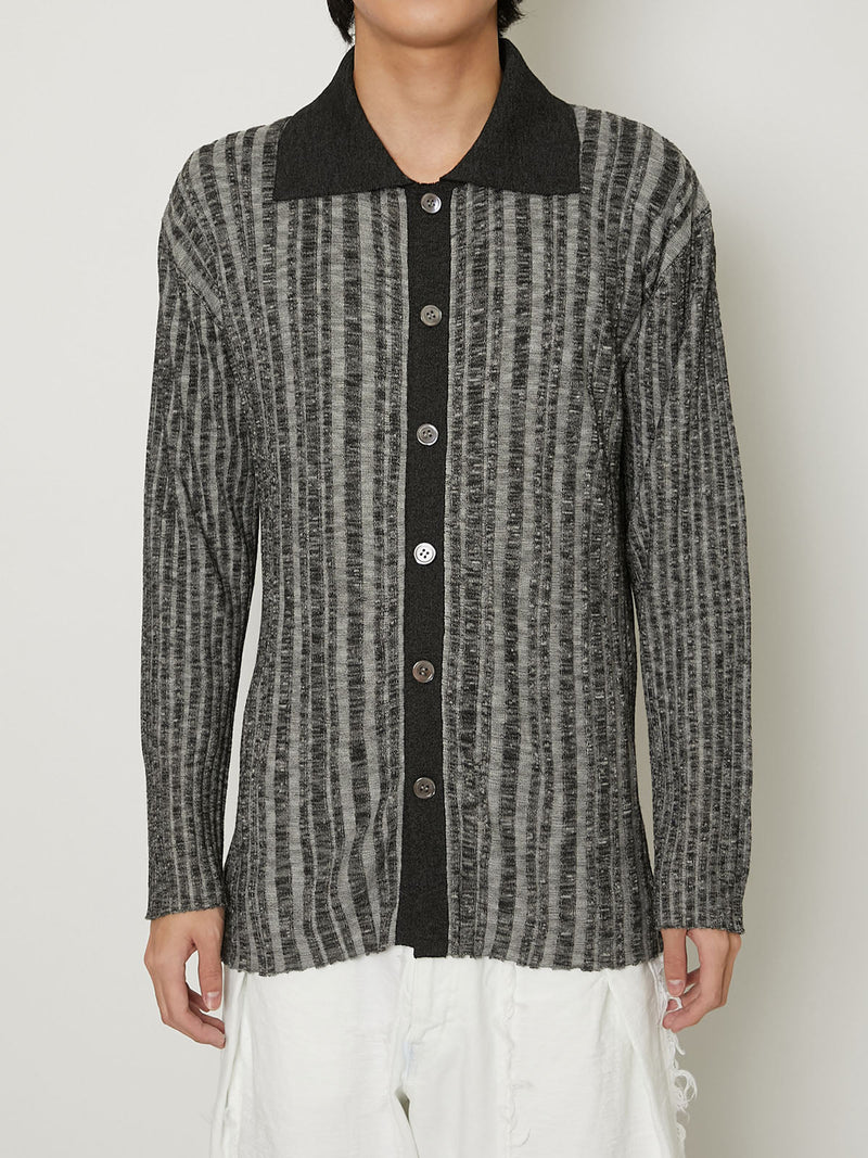 RIB KNIT CARDIGAN