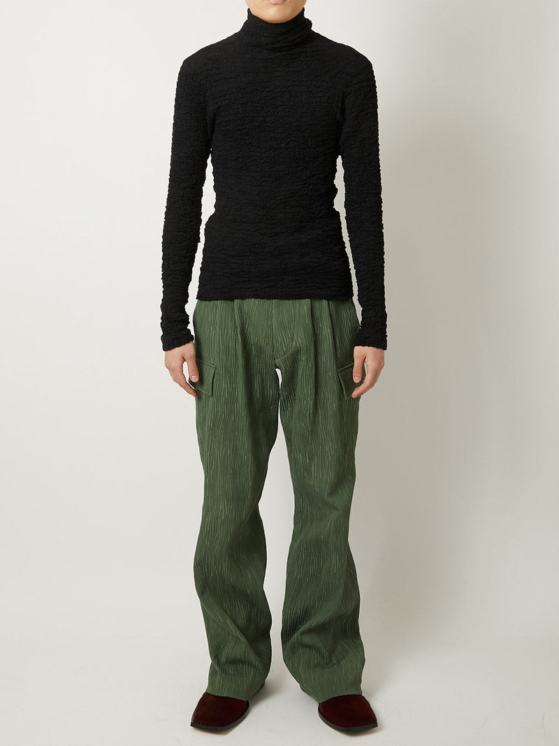 CREPE CARGO PANTS 