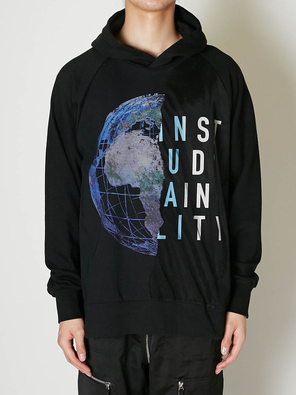 EARTH BURNING LAYERED HOODIE