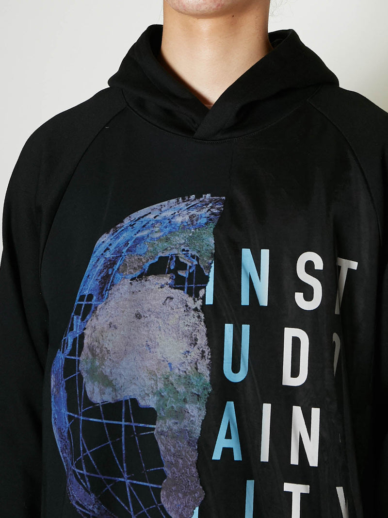 EARTH BURNING LAYERED HOODIE