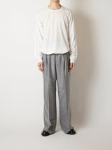 FEATHERWEIGHT WOOL WIDE PANTS