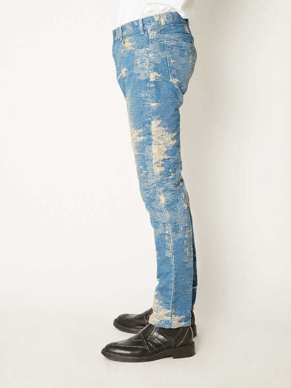 TAAKK DENIM SKINNY INDIGO BLEACH 13.5 OZ.