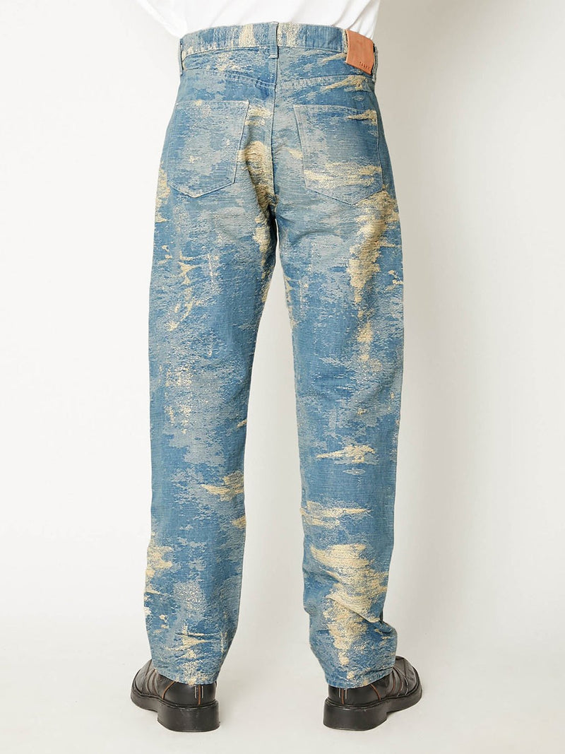 TAAKK DENIM STRAIGHT INDIGO BLEACH0 /13.5 oz