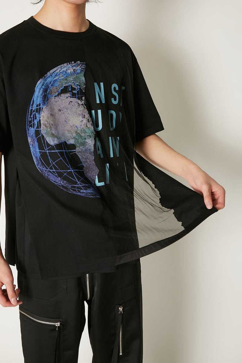 EARTH BURNING LAYERED TEE