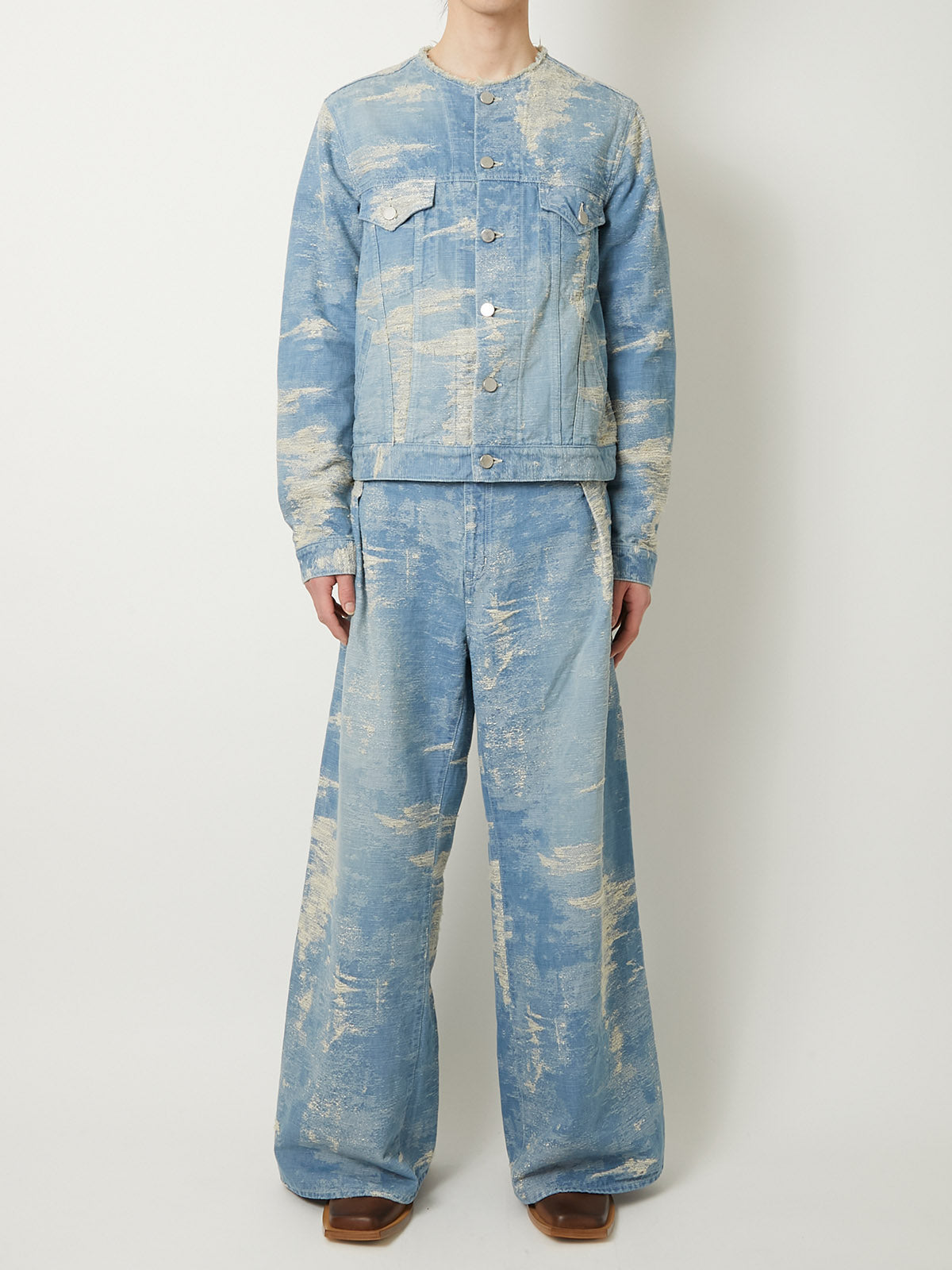 TAAKK DENIM 3RD TYPE JACKET BLEACH TAAKK DENIM 3RD TYPE JACKET BLEACH