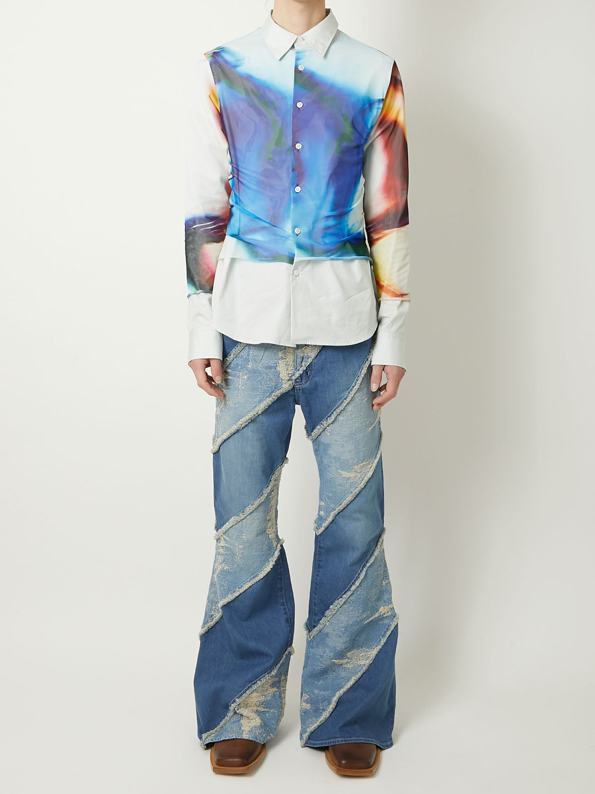 パンツ kakinoha DENIM FLARE 5POCKET 9 DENIM FLARE 5POCKET - 手記 ｜ 柿乃葉 / KAKINOHAHANARE