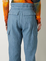 CREPE CARGO PANTS 