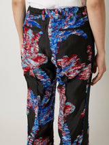 CUT JACQUARD PANTS