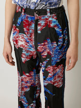 CUT JACQUARD PANTS