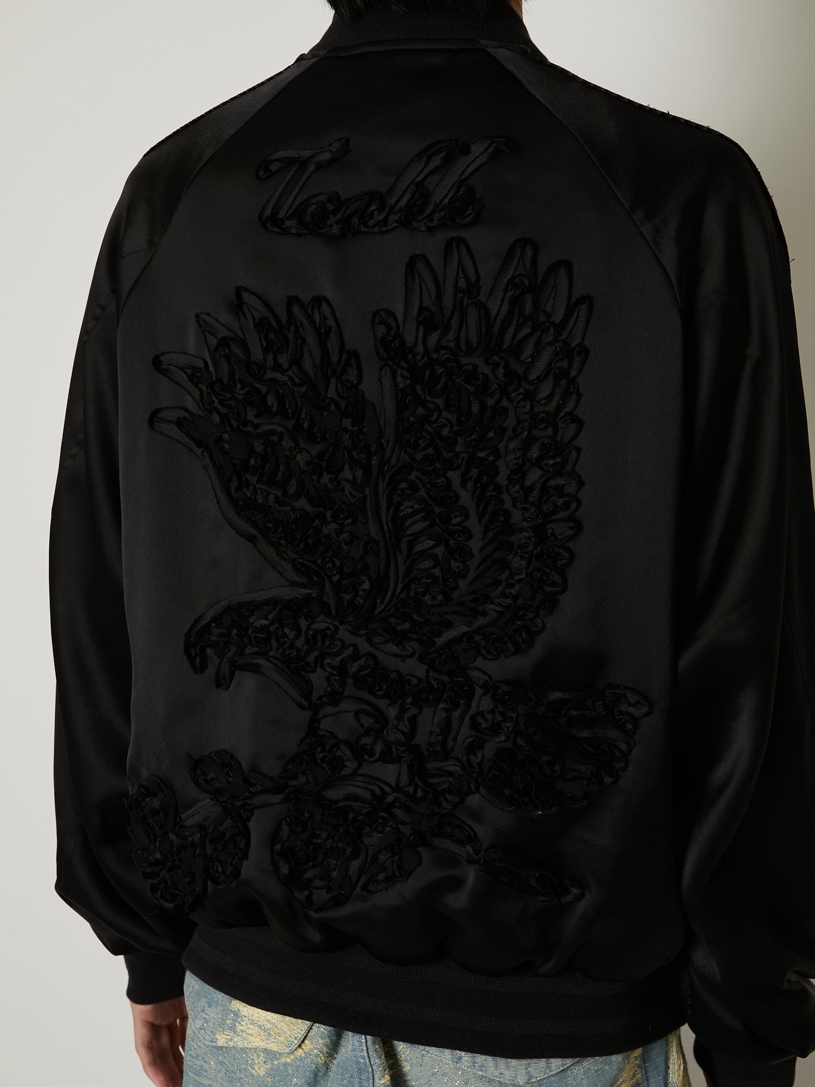 TAAKK - 【24SS】 エンブロイダリー ブルゾン / EMBROIDERY BLOUSON /ブラック | STORY