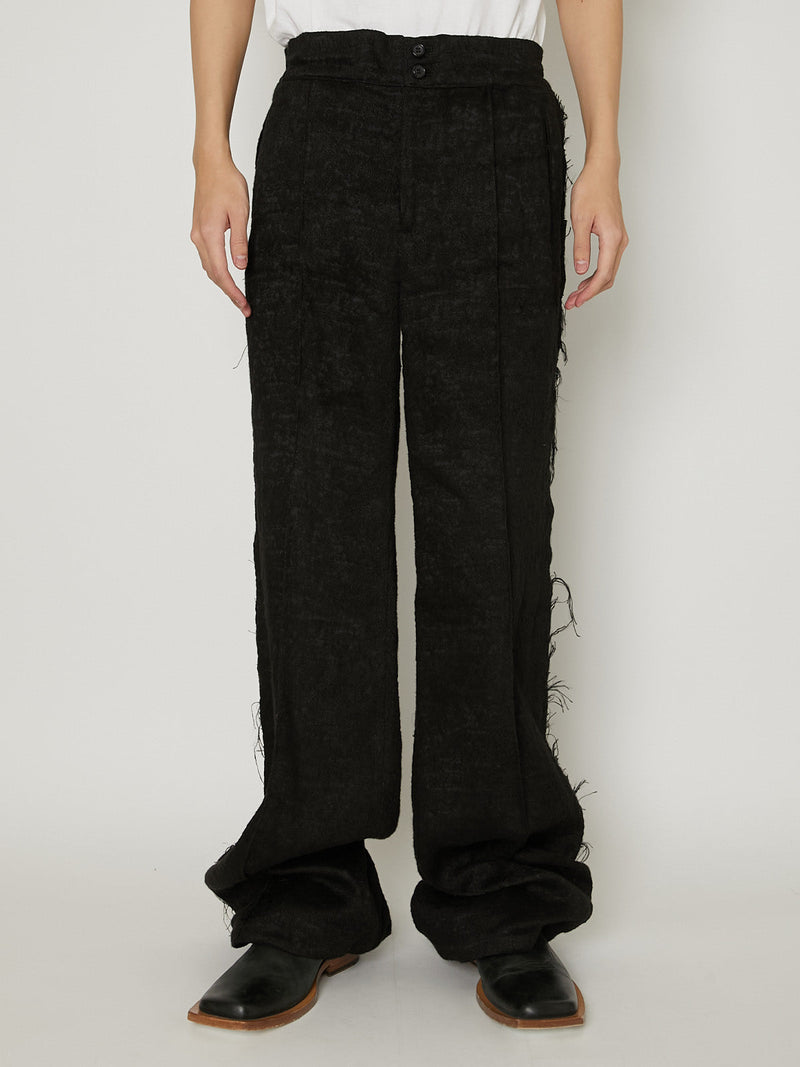 FRINGE MODIFIED STRAIGHT TROUSERS