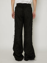 FRINGE MODIFIED STRAIGHT TROUSERS