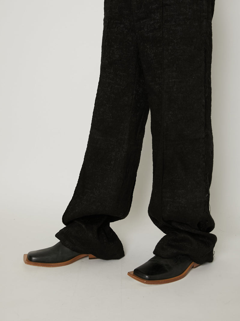 FRINGE MODIFIED STRAIGHT TROUSERS