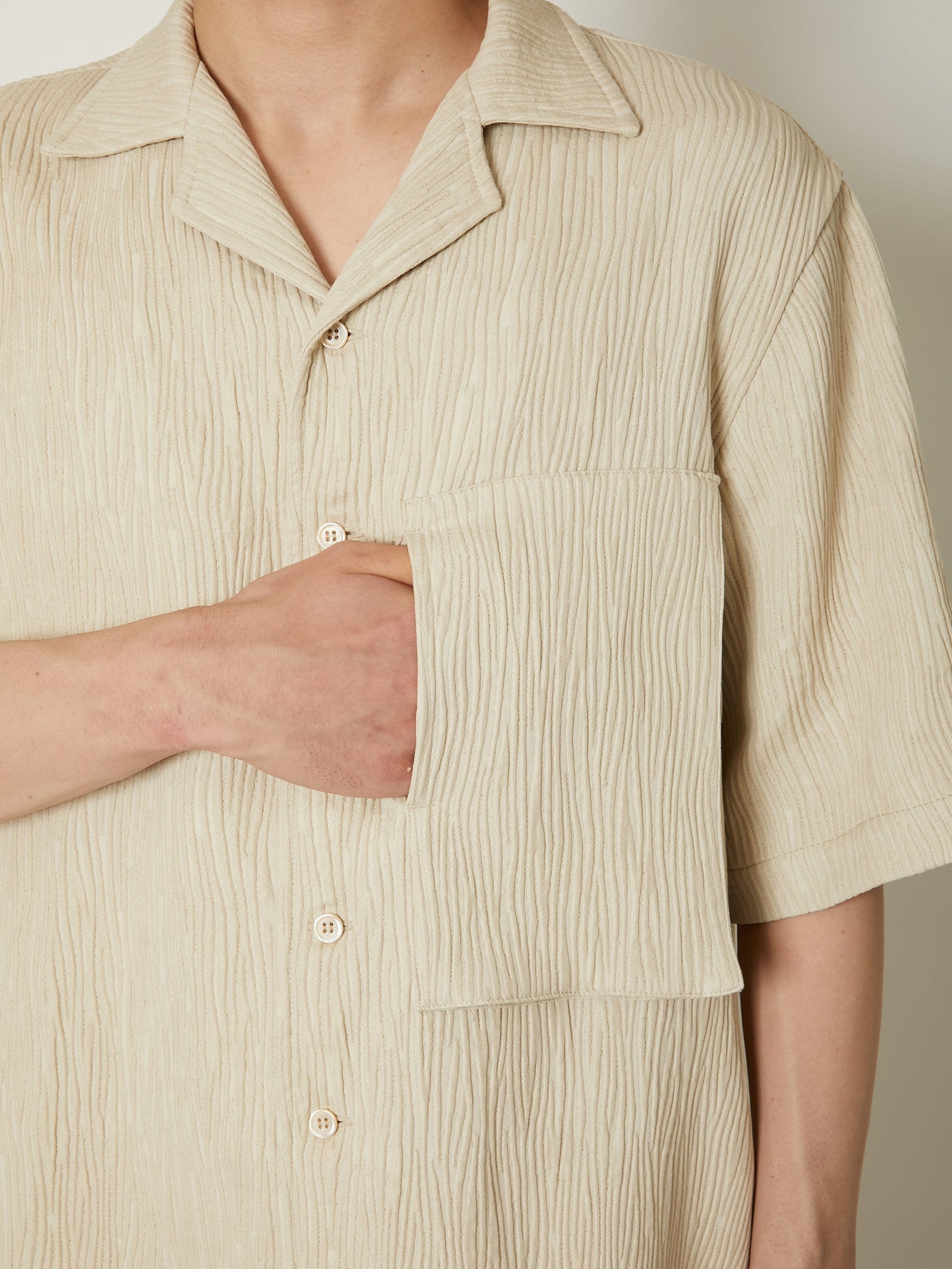 【Taakk】23SS CREPE OPEN COLLAR SHIRTS CREPE OPEN COLLAR SHIRTS – TAAKK