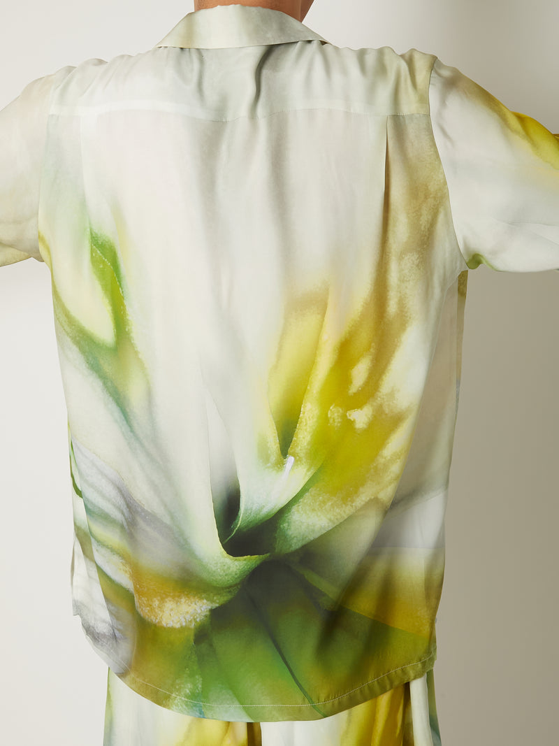 SILK OPEN COLLAR SHIRTS