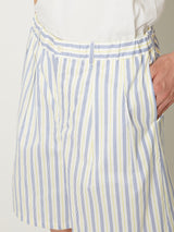 STRIPE ABOVE-THE KNEE SHORTS