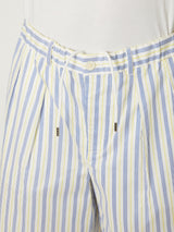 STRIPE ABOVE-THE KNEE SHORTS