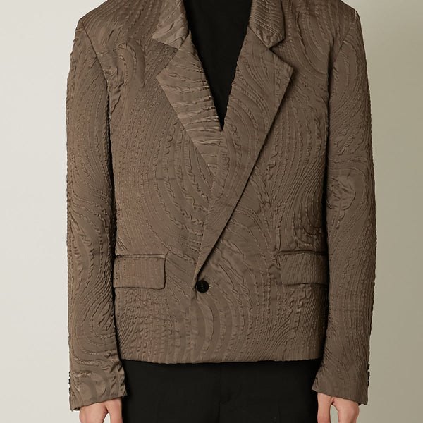 ジャケット・アウター taakk SHRINK QUILTING COLLARLESS JACKET taakk SHRINK QUILTING COLLARLESS JACKET