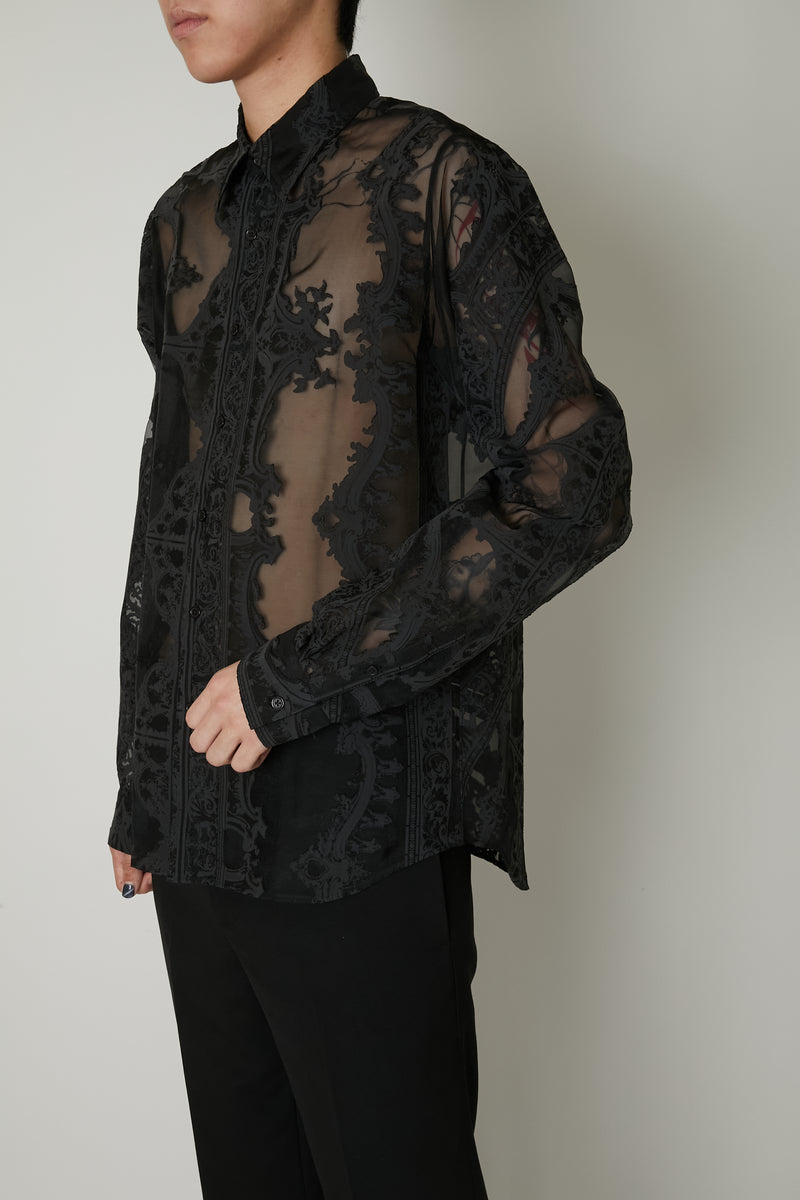 TRANSPARENT ORNAMENT LONG SLEEVE SHIRTS