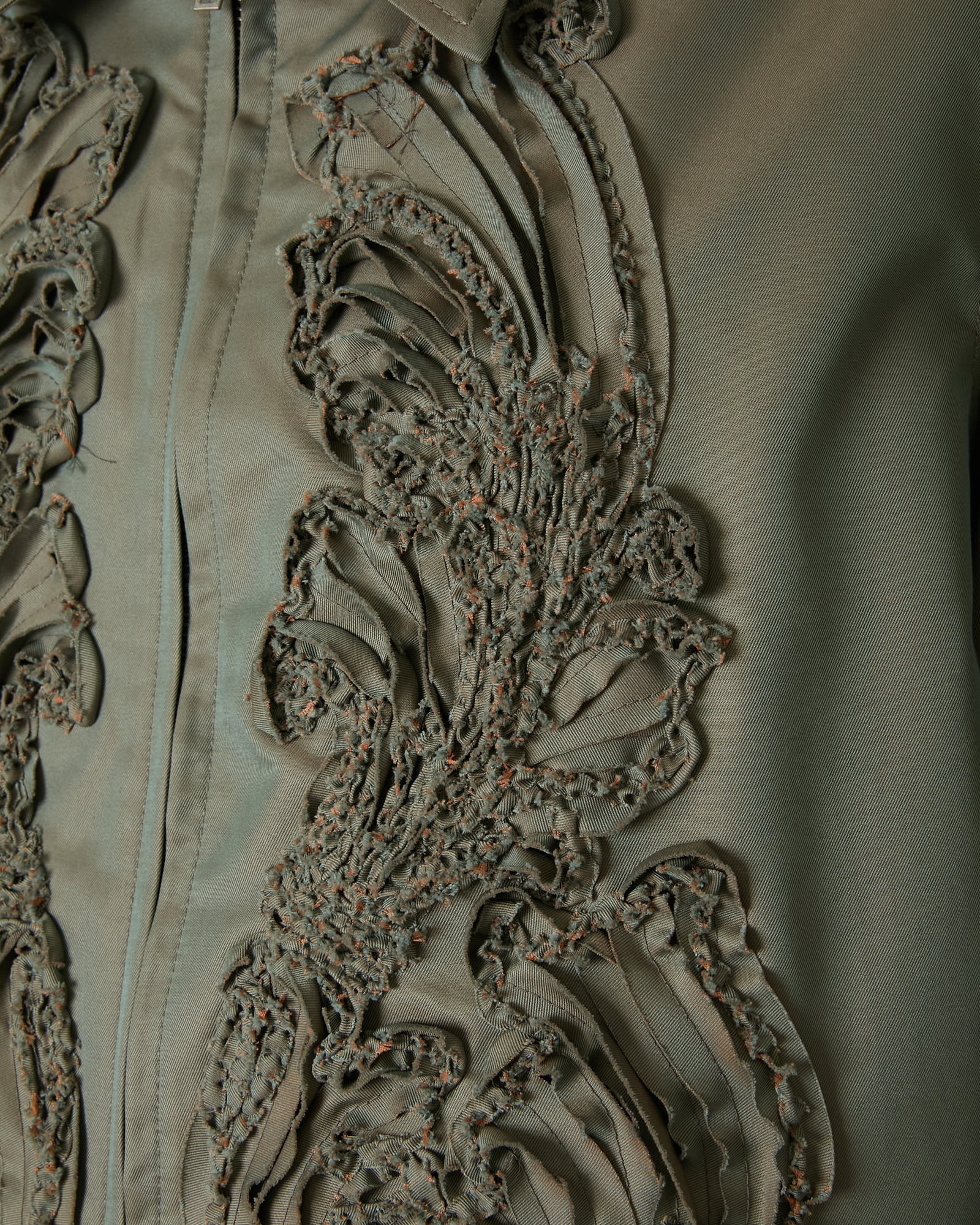 CHAMBRAY SCULPTURE SHORT BLOUSON – TAAKK