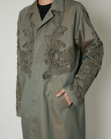 CHAMBRAY SCULPTURE BALMACAAN COAT