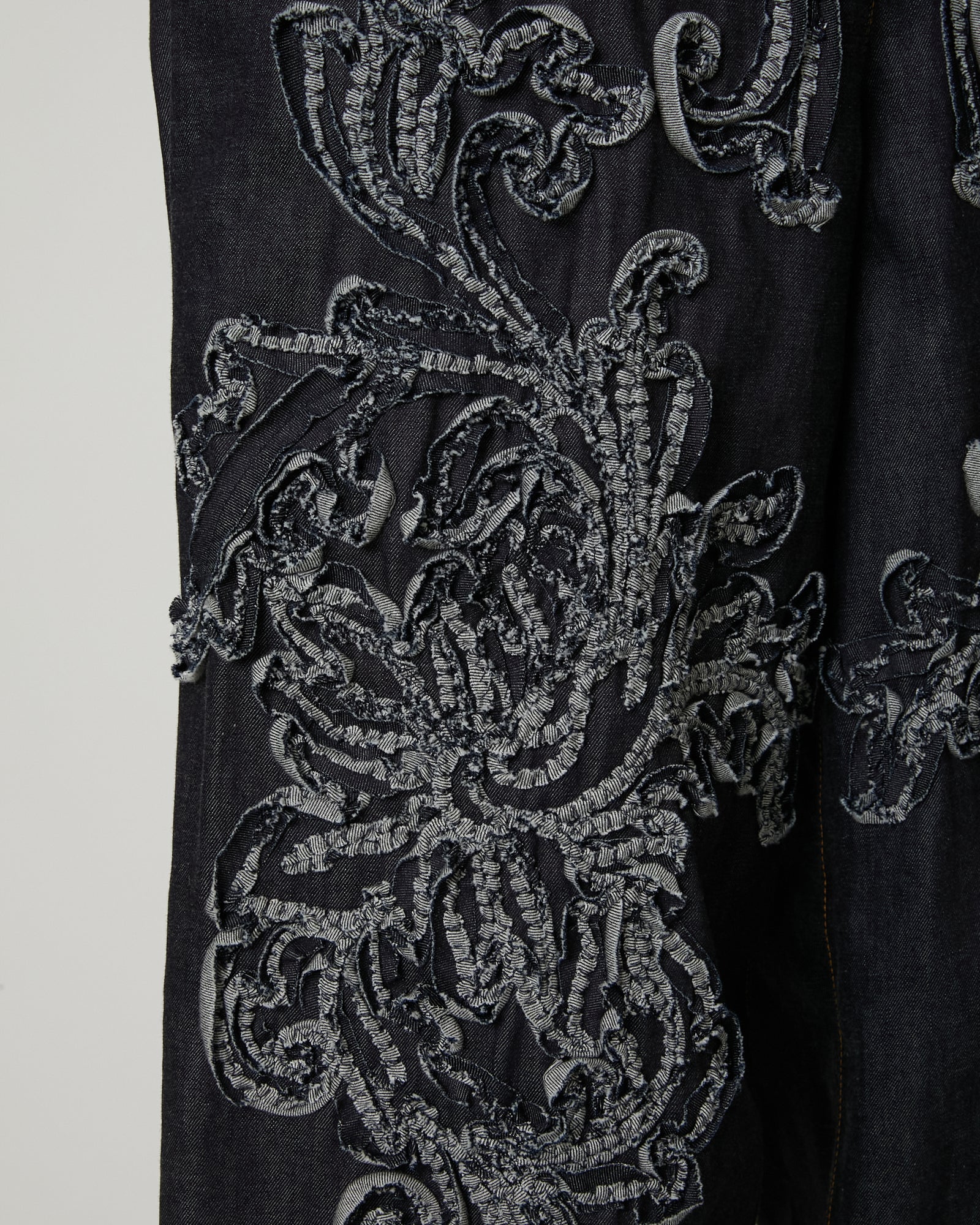 パンツ TAAKK CHAMBRAY SCULPTURE WIDE TROUSERS SCULPTURE DENIM WIDE PANTS – TAAKK