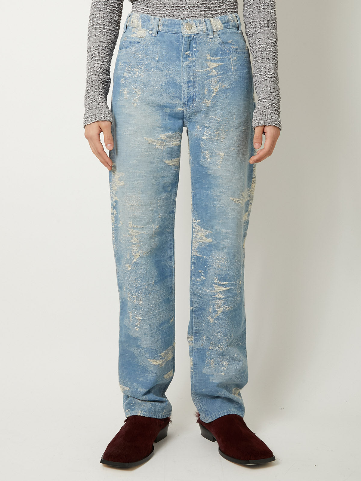 TAAKK denim pants \"BLACK CHEMICAL” TAAKK denim pants 