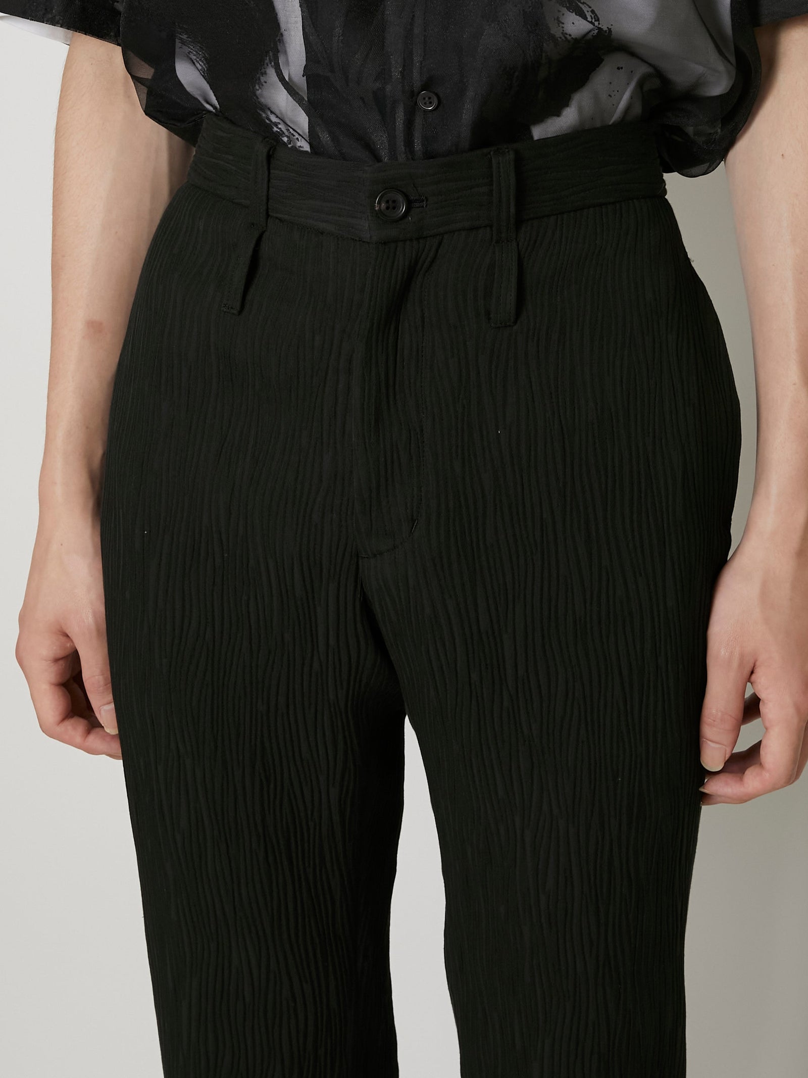 【メンズも脚長効果】TAAKK 23SS CREPE FLARED PANTS CREPE FLARE PANTS – TAAKK