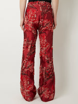 CUT JACQUARD PANTS