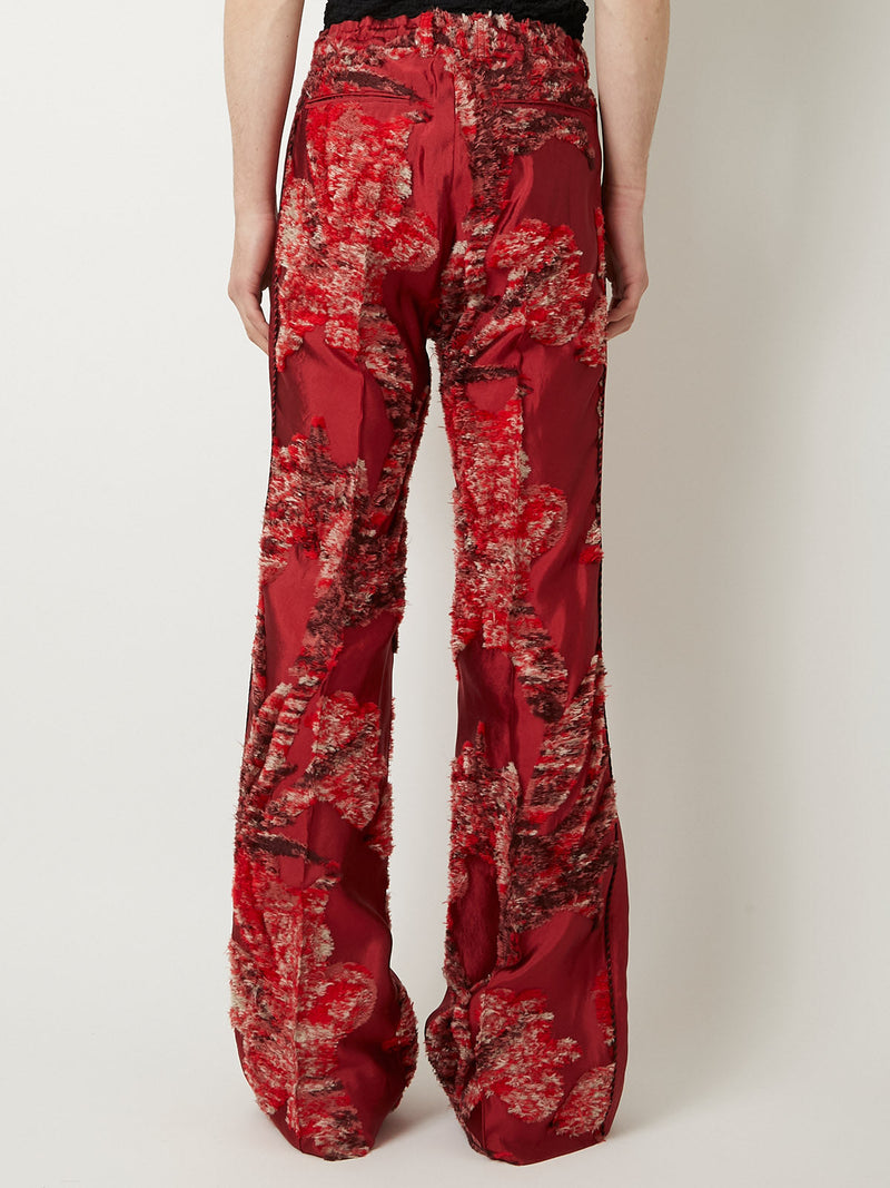 CUT JACQUARD PANTS