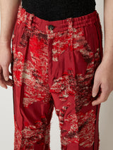 CUT JACQUARD PANTS