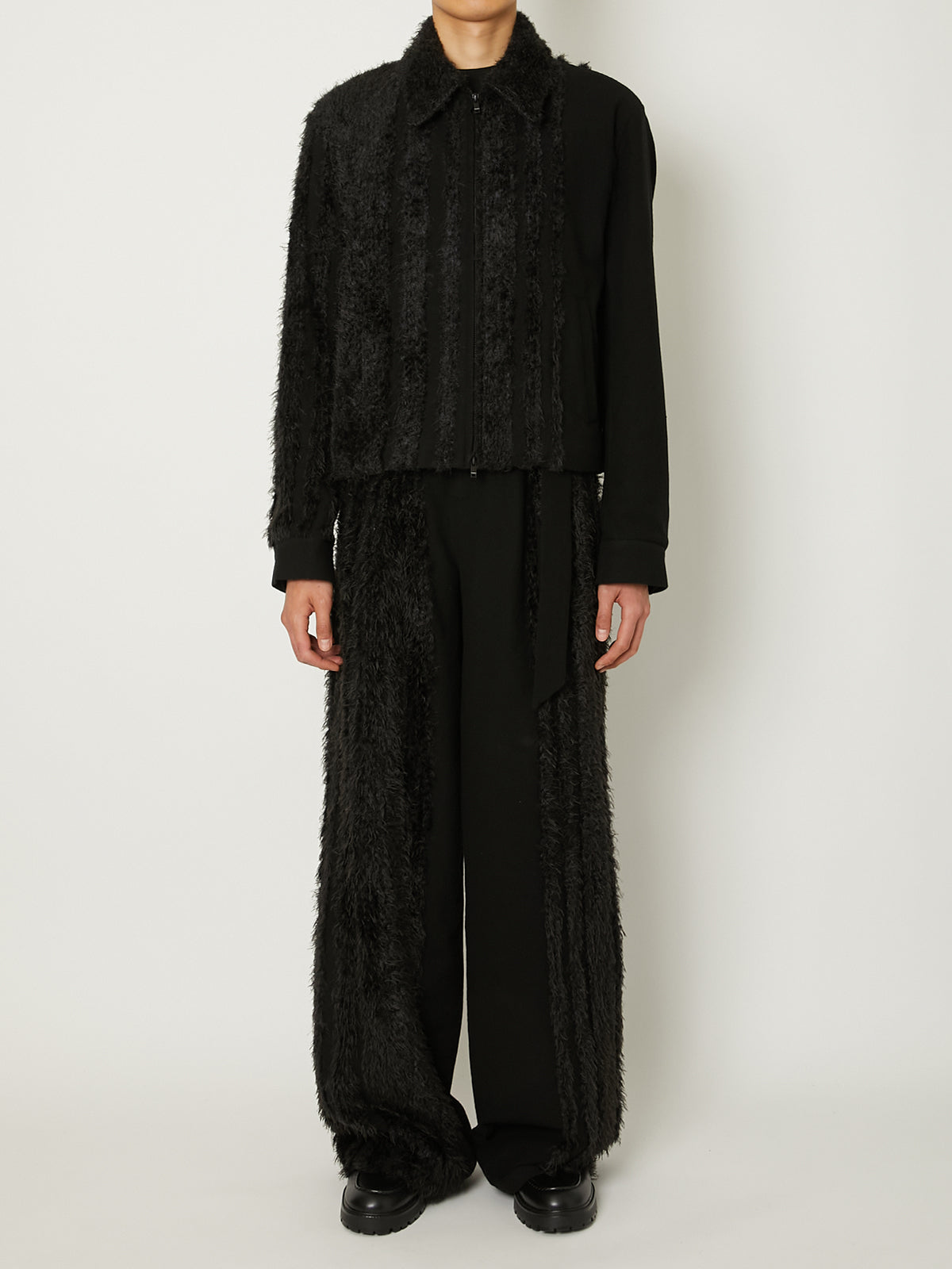 ジャケット・アウター tweed fur  jacket&pocket fur ルミニョンtweed fur snow jacket pocket fur op - メルカリ