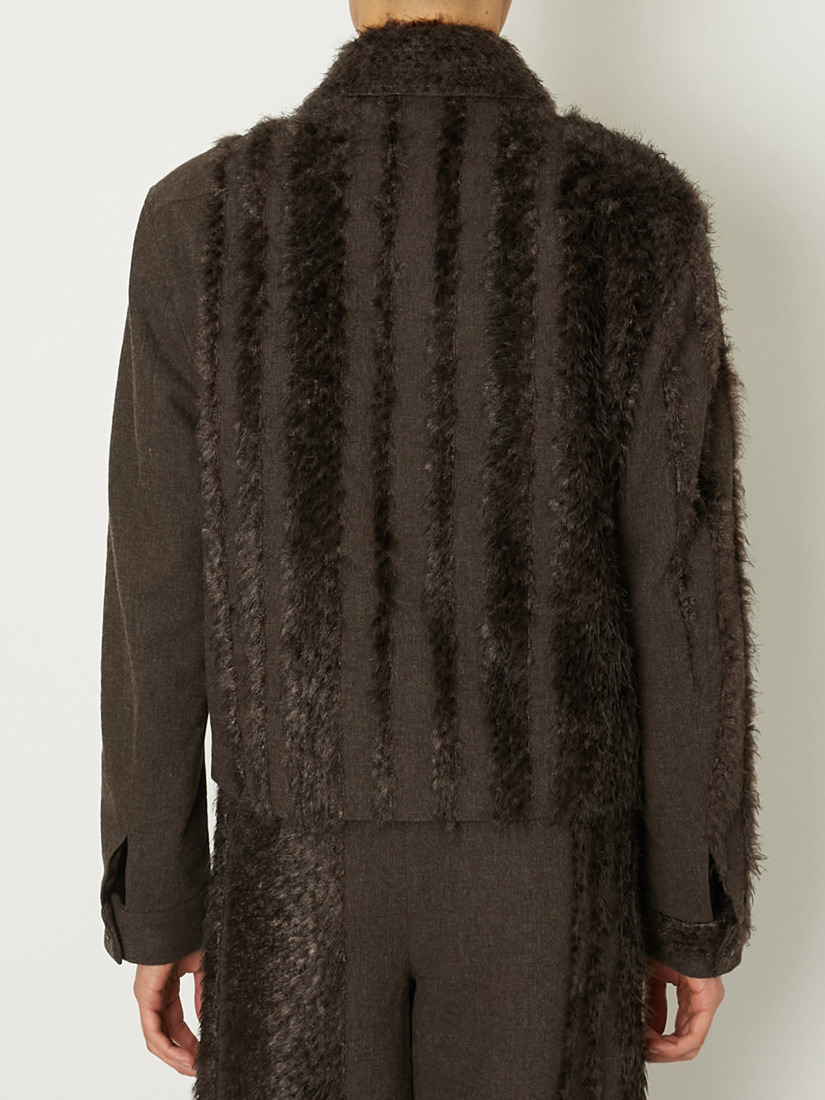 FUR TWEED ZIP BLOUSON – TAAKK