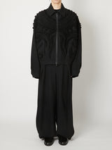 WOOL ZIP BLOUSON