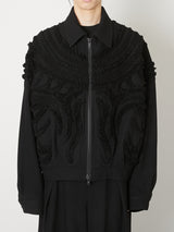 WOOL ZIP BLOUSON