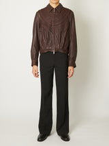 LEATHER BLOUSON
