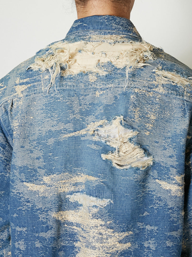 TAAKK DENIM 1ST TYPE DESTROY JACKET